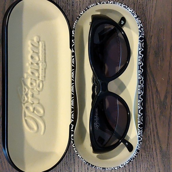 Brighton Accessories - Vintage Brighton Black on Black Sunglasses "Notorious" with Tin Case